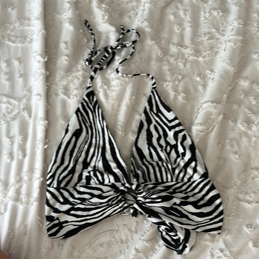 Shein zebra print top
